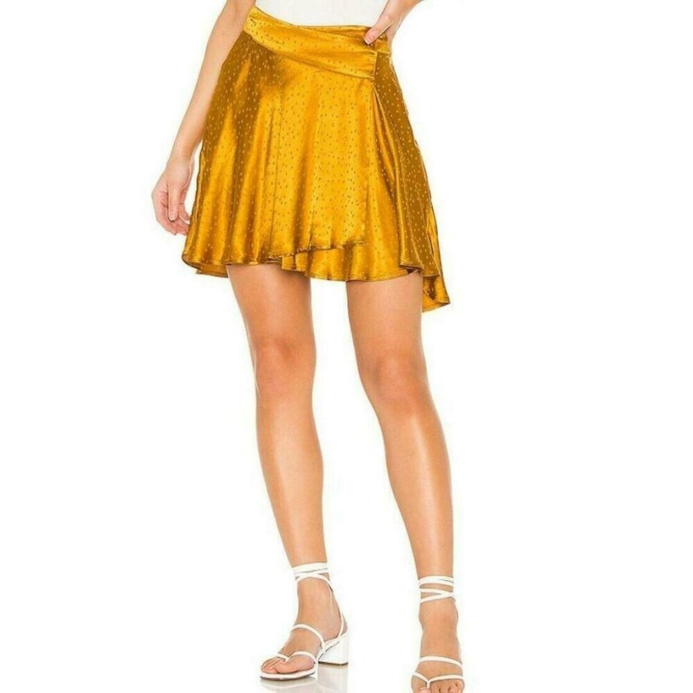 Free People Gold Skirt